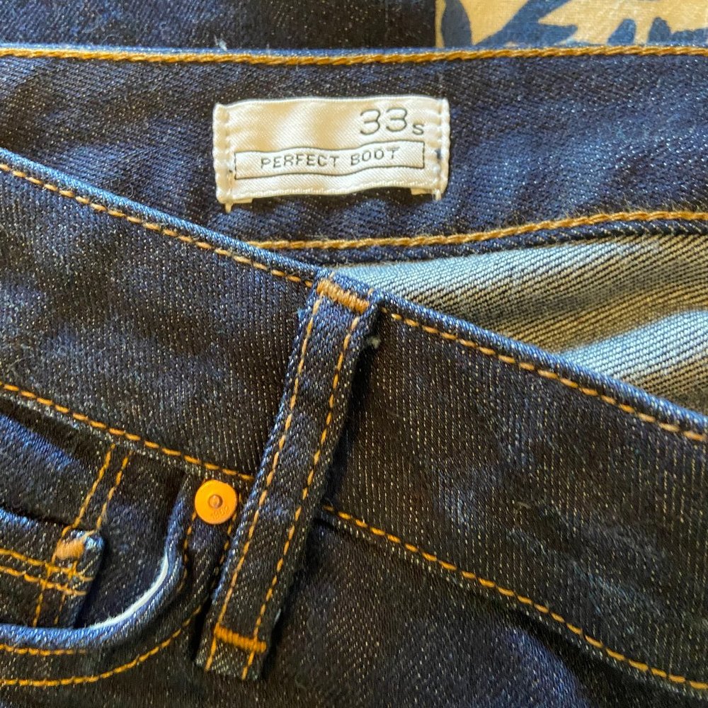 Gap Perfect Boot  Jeans 33s Dark Blue